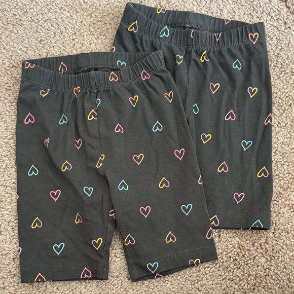 Cat & Jack Other - Cat & Jack Black Shorts with Multicolor Heart Design